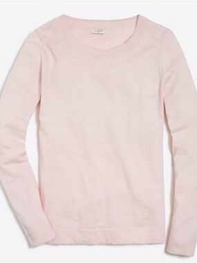 J.Crew Light Pink Teddie Crewneck Sweater
